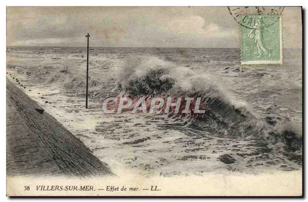 Villers-sur-Mer — Effet de mer — LL. n°38 - Recto