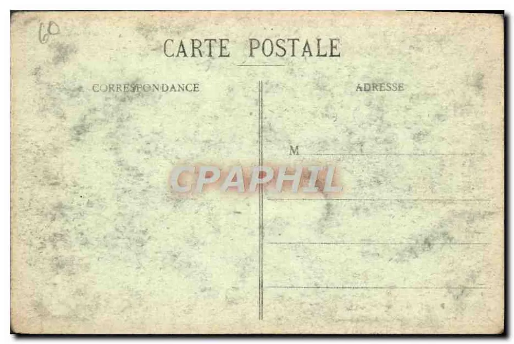 Palast von Compiègne — Tapisserie-Saal der Tuileries — Verlag Drucker in Paris - Rückseite