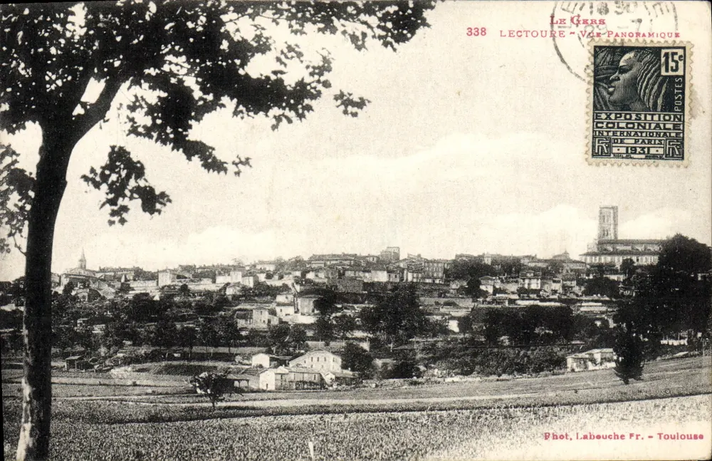Lectoure - Vista panorâmica — Fot. Labeuche Fr. - Toulouse, n° 338 - Frente