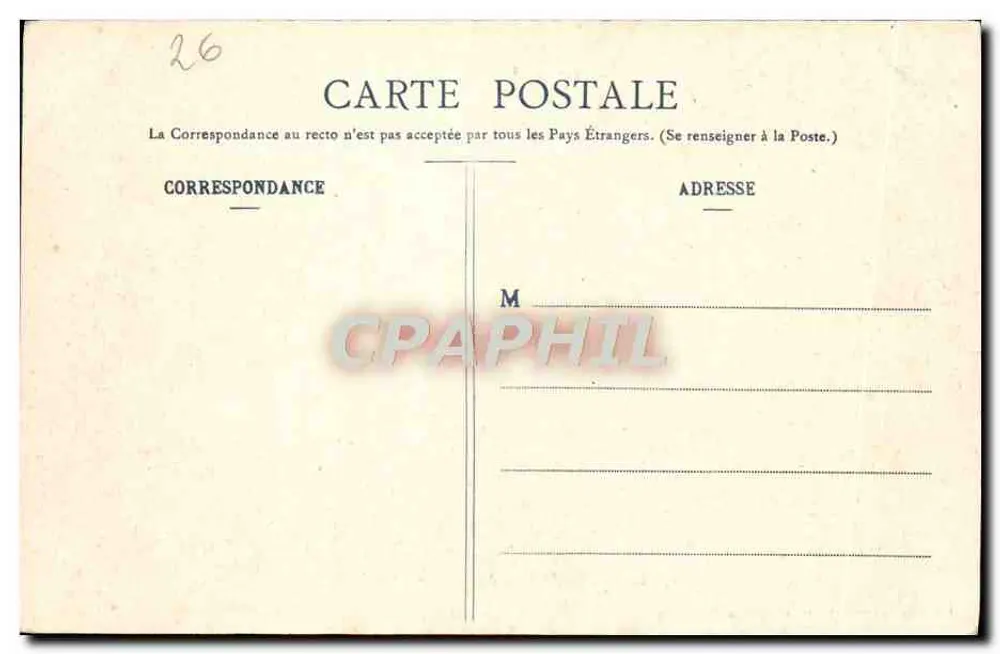 O Mont Aiguille — Dauphiné — Cliché F. P., Collect. L. P., Grenoble, n° 251 - Verso