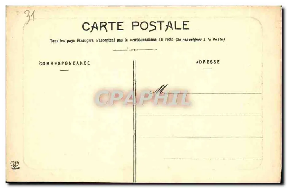Toulouse - Basílica de São Sernim — Fototipia Lardouche Frères, Toulouse, n°6 - Verso