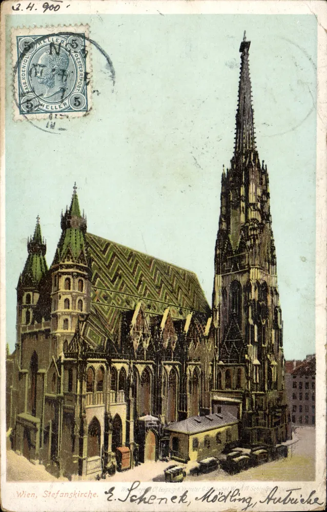 Viena, Stefanskirche — editor E. Schenek, Mödling, Áustria - Frente