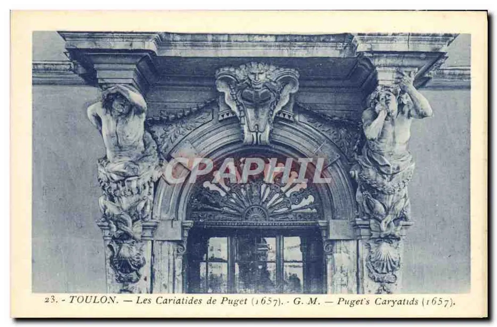 Toulon — As Cariatides de Puget (1657) — G.M. — n°23 - Frente