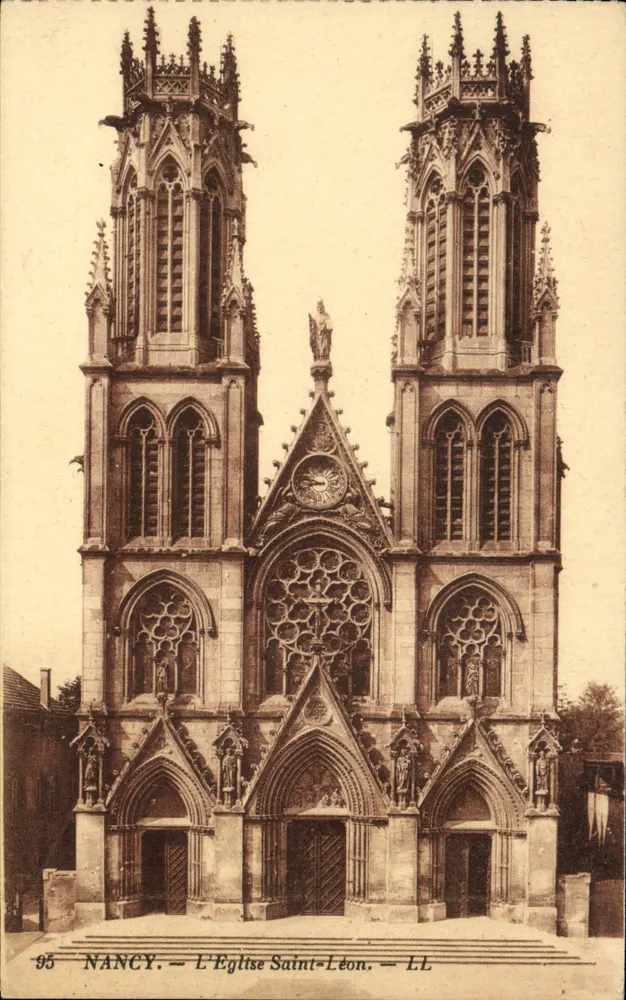 Nancy — A Igreja de São Léon — LL - Frente