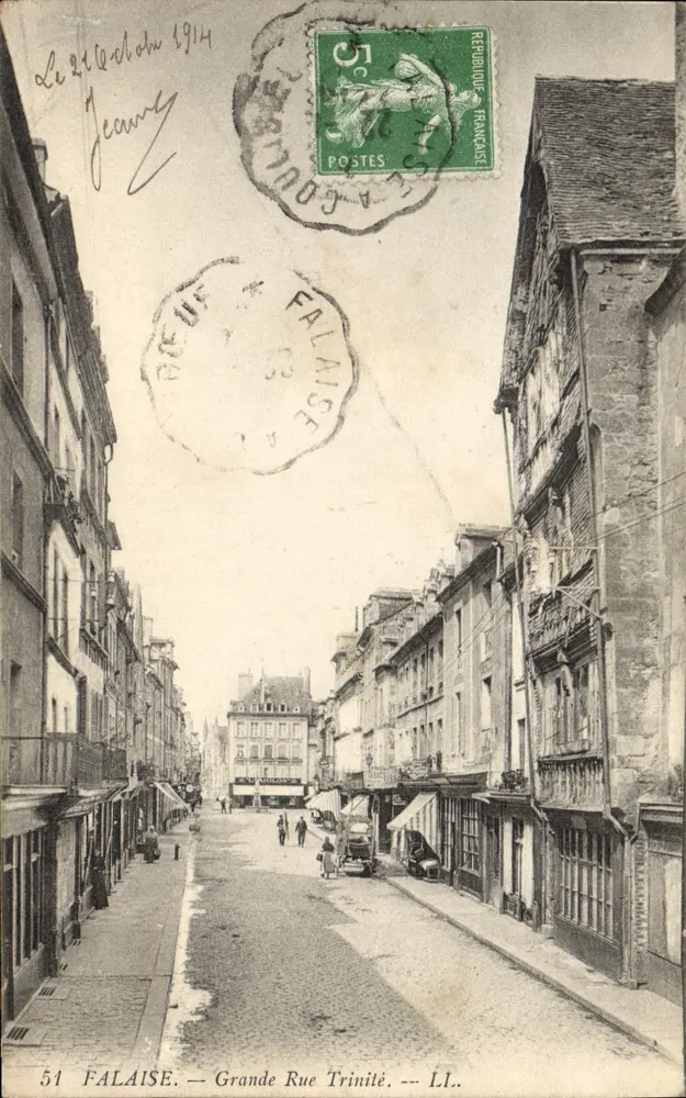 Falaise — Grande Rue Trinité — LL. — Editor LL. n°51 - Frente