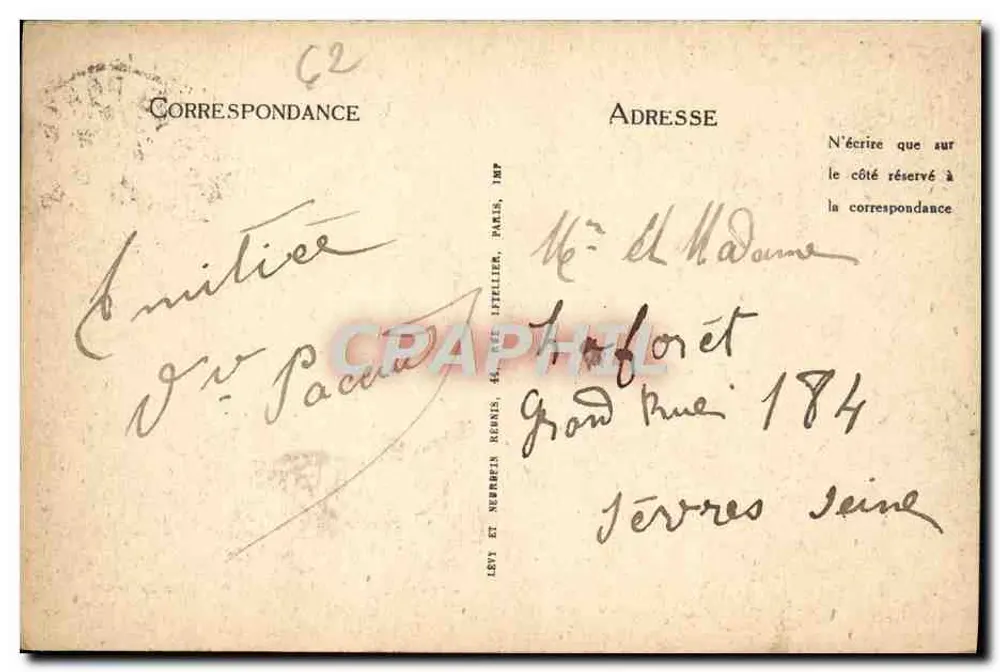 Le Portel — Les Villas de la Falaise — Édition du Bazar Portelois Selecta - Verso