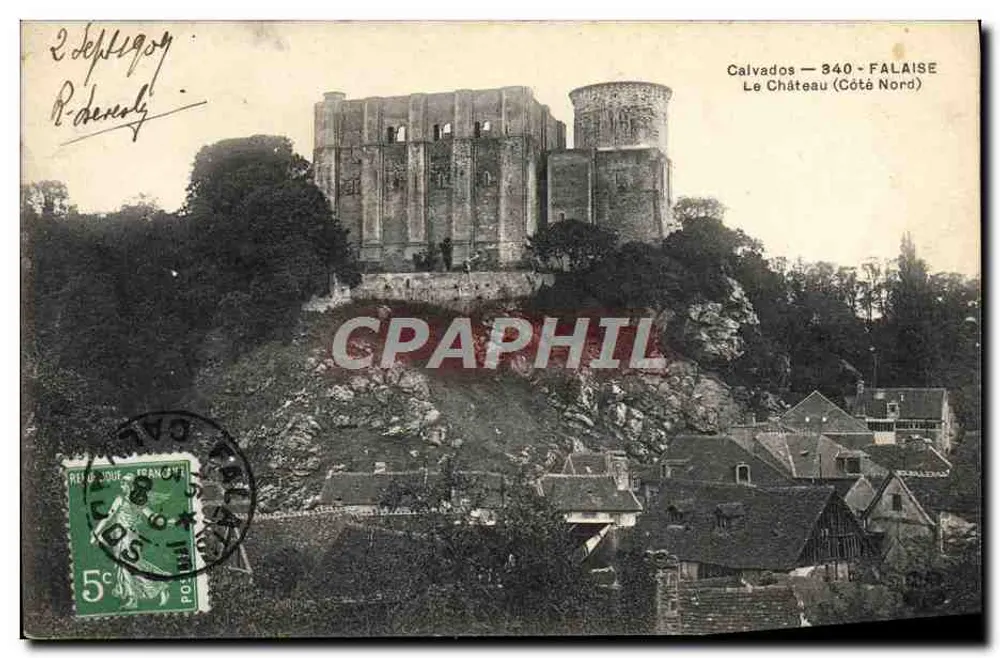 Castelo de Falaise — Calvados — 340 — Lado Norte — editor não visível - Frente