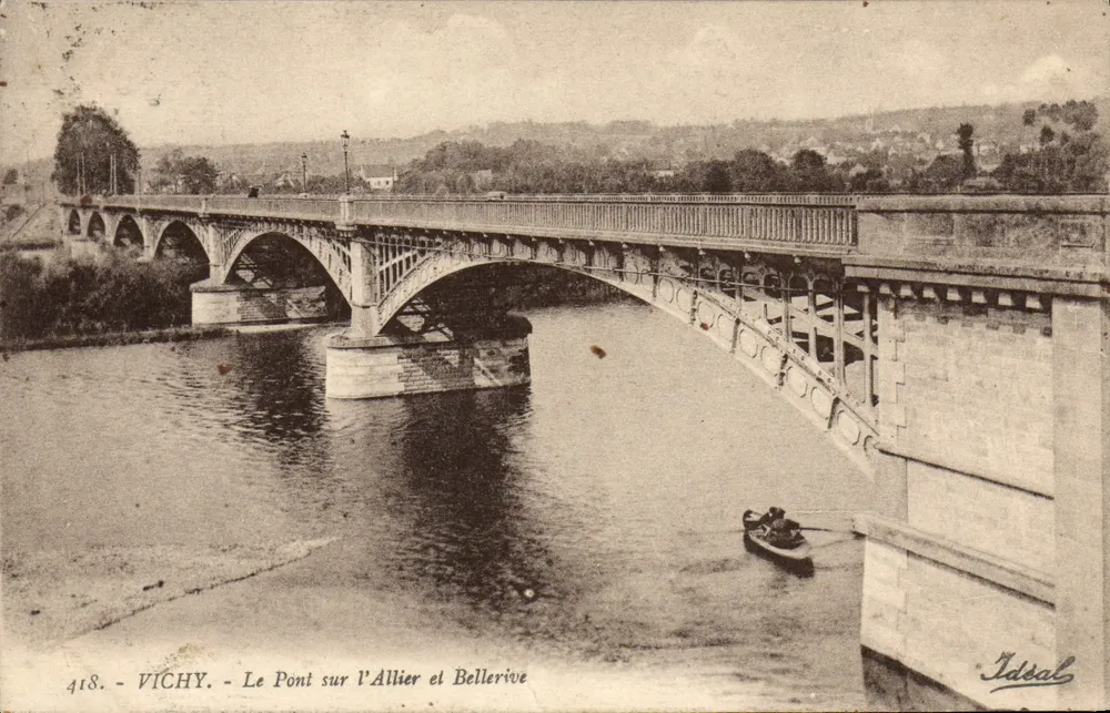 Vichy - Le Pont sur l'Allier et Bellerive — Idsal, n° 418 - Recto