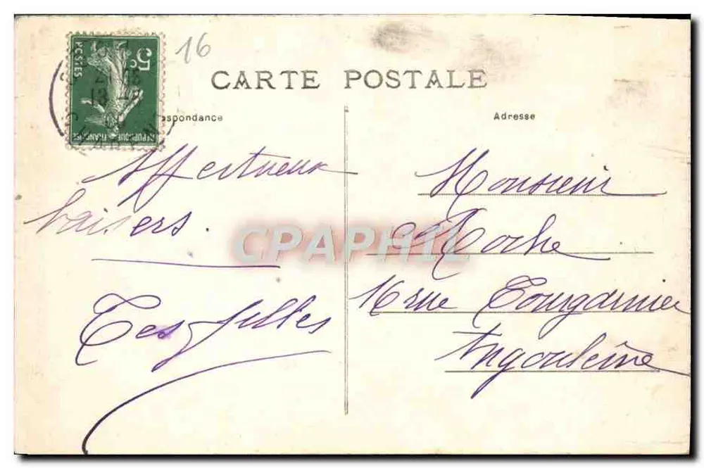 Cognac — Fachada da Igreja de São Léger — Editor Cognac, n°39 - Verso