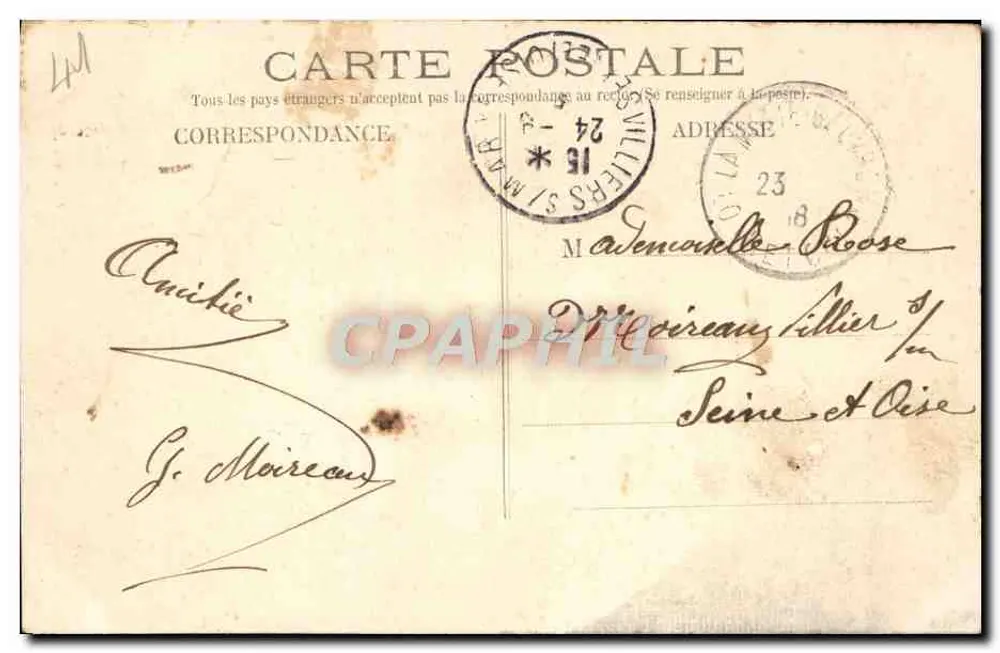 Tharonne (L.&C.) — Ansicht der Cité de la Folie — Rolin, Verlag - Rückseite