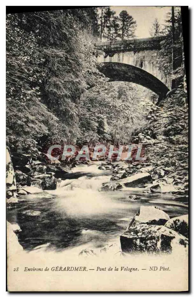 Ambiente de GÉRARDMER — Ponte da Vologne — ND Phot. - Frente