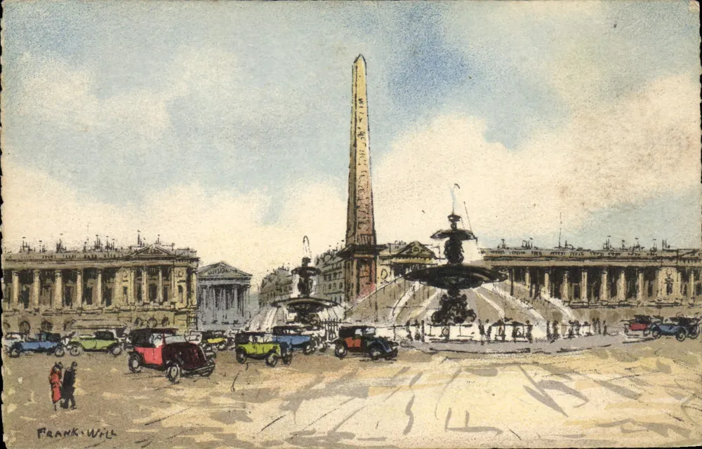 Place de la Concorde — Obélisque e Fontaine — Frank Will - Frente