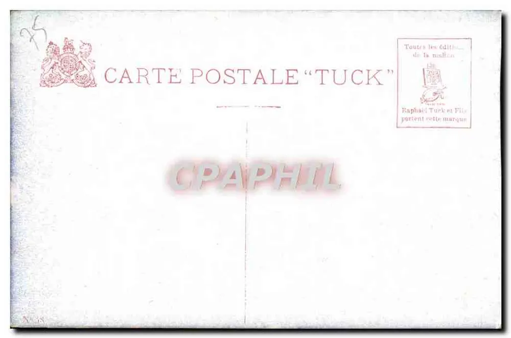 Paris. Avenida dos Campos Elísios — vista com o Arco do Triunfo — editor Tuck & Co. - Verso