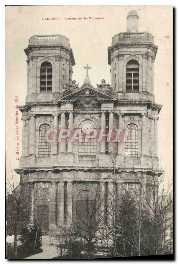 Langres — Kathedraal van Sint-Mammès — C. Marlin, Galeries Réunies de l'Est - Voorkant