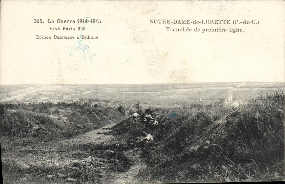 Notre-Dame-de-Lorette (P.-de-C.) — Tranchée de première ligne — Édition Deschamps à Béthune - Recto