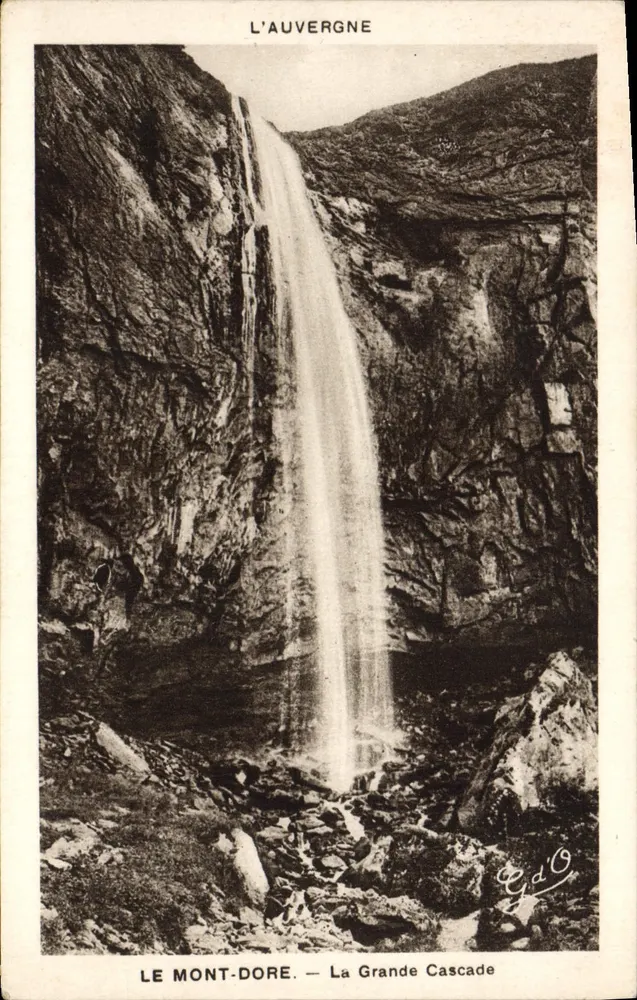 O Mont-Dore — A Grande Cascata — Éd. d'O - Frente