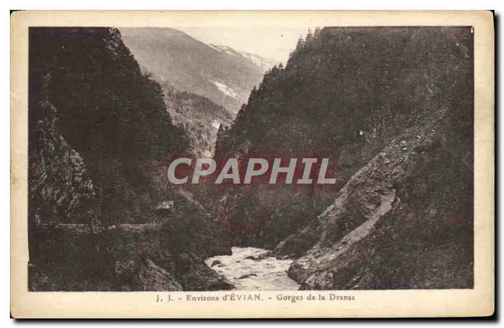 Gorges da Dranse — Em Torno de ÉVIAN — J.J. editor - Frente