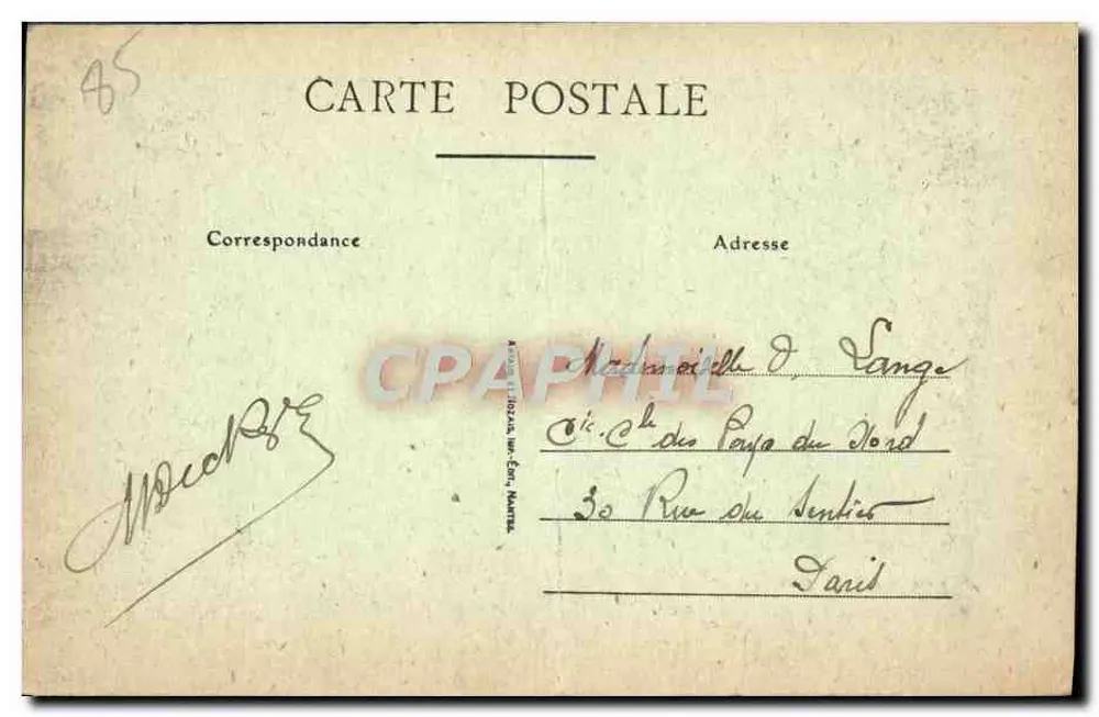 Les Sables-d'Olonne — Port avec voiliers — Éditeur : 'Les Sables-d'Olonne' n°40 - Verso