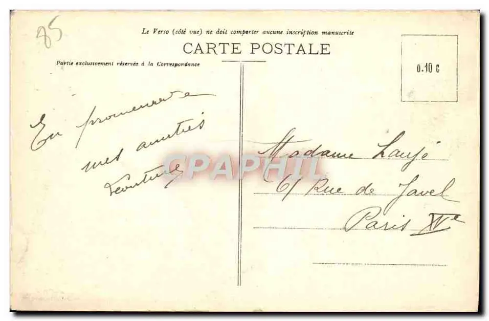 LES SABLES-D'OLONNE — Abfahrt zur Meerstour auf einem Motorboot — Edition der Nouvelles Galeries Nr. 143 - Rückseite