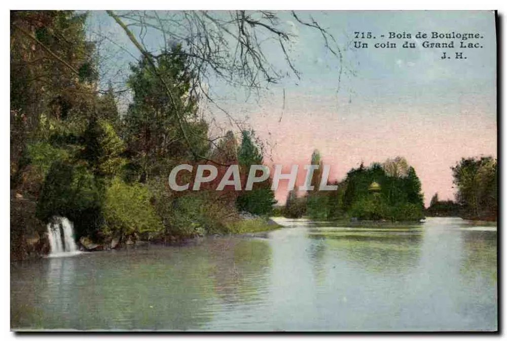 Bois de Boniogne — Ein Eckchen des Großen Sees — J. H. n° 715 - Vorderseite