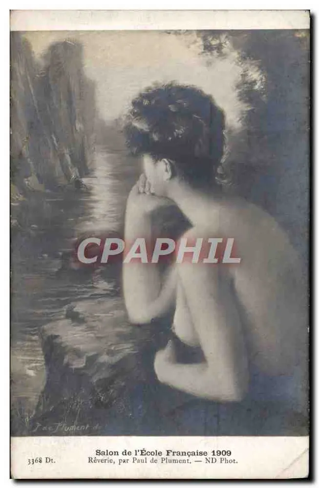 Rêverie — Werk von Paul de Plument, ausgestellt auf der Ausstellung der Französischen Schule 1909 — ND Phot. - Vorderseite