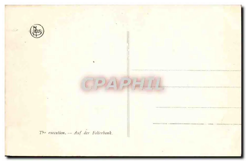 Gérard David — Das Gericht über Cambyses — Die Ausführung — Museum von Brügge - Rückseite