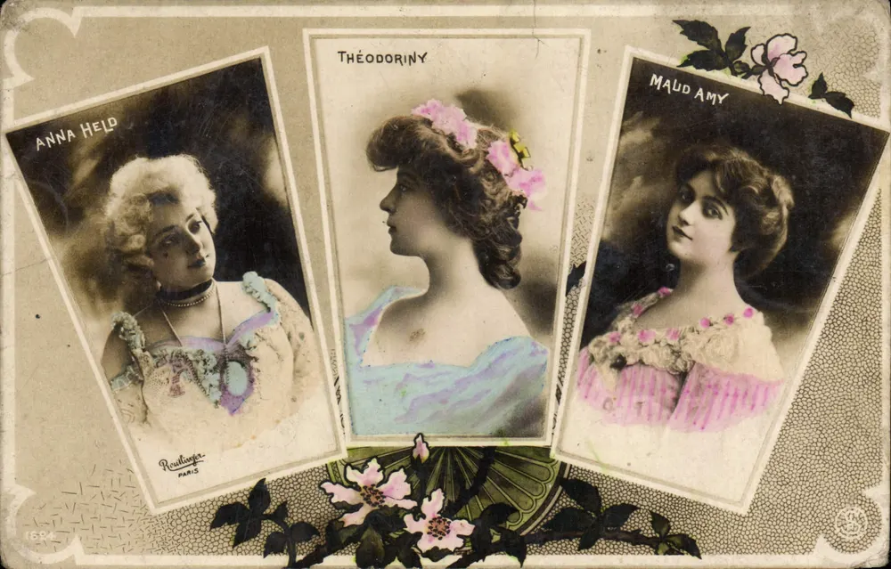 Anna Held, Théodoriny, Maud Amy — Roudilger, Paris - Vorderseite