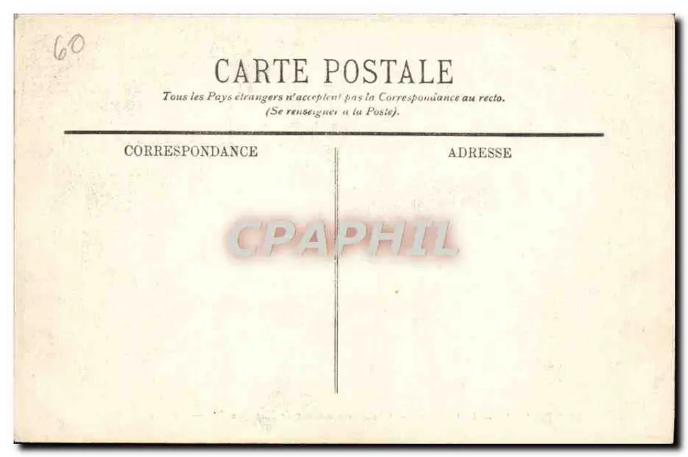 Compiègne — Das Schloss — Schlafzimmer Napoleons I. — LL. - Rückseite