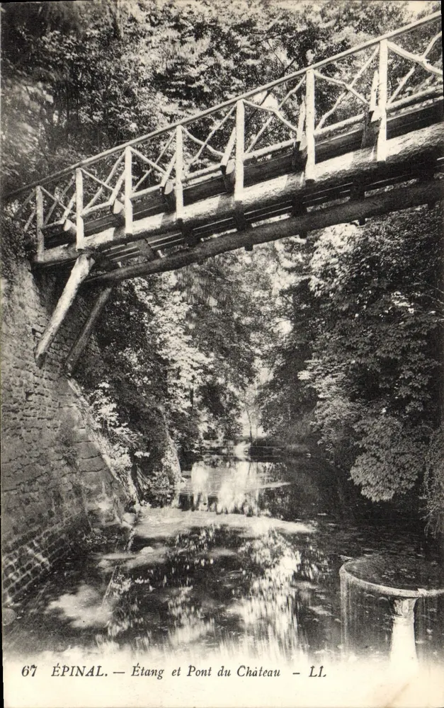Épinal — Lago e Ponte do Castelo — LL - Frente