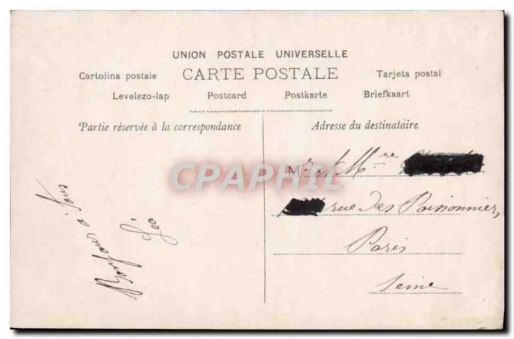 Menina coroada de flores — cena bucólica — editor não identificado, n° 554 - Verso
