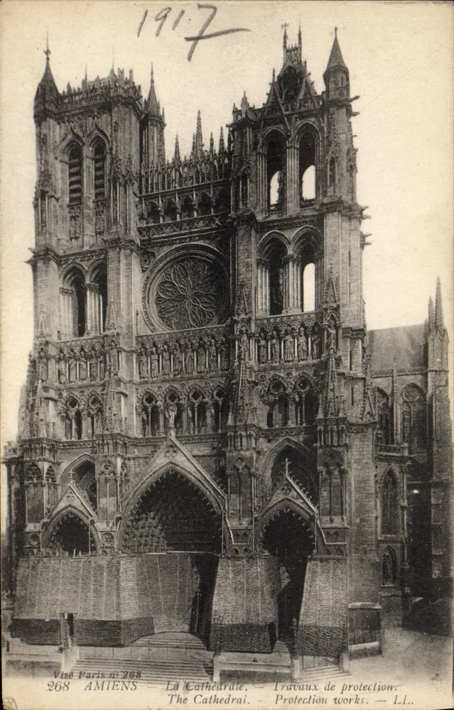 Amiens — Die Kathedrale — Schutzarbeiten — Visé Paris n° 268 - Vorderseite