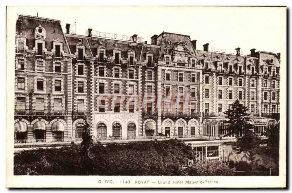 Royat — Grand Hôtel Majestic-Palace — G. D'O. 1140 - Vorderseite