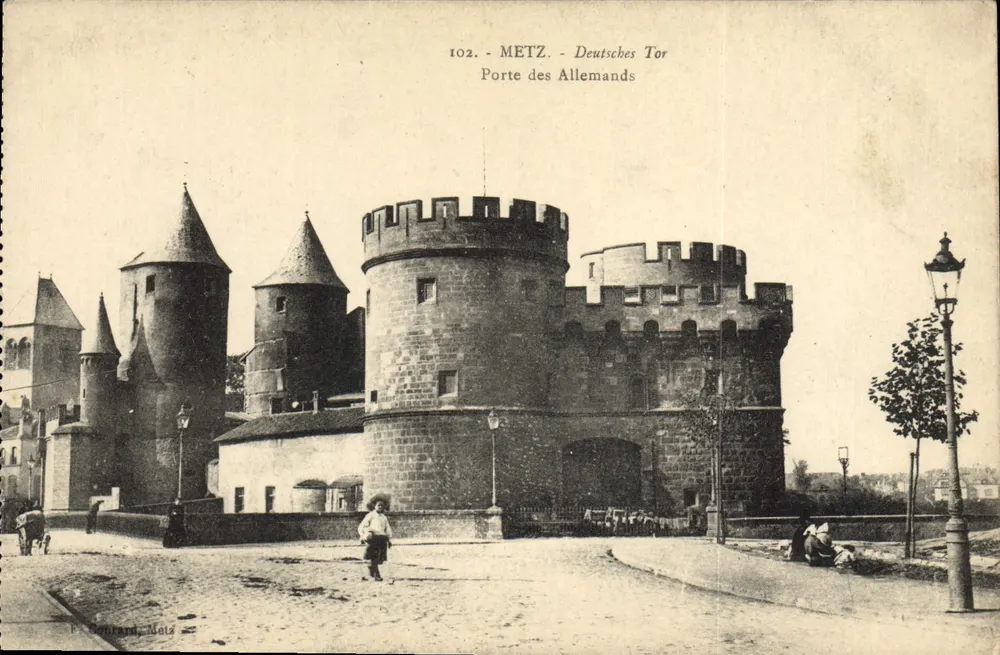 METZ - Deutsches Tor — Porta dos Alemães — P. Bohrard, Metz, n°102 - Frente