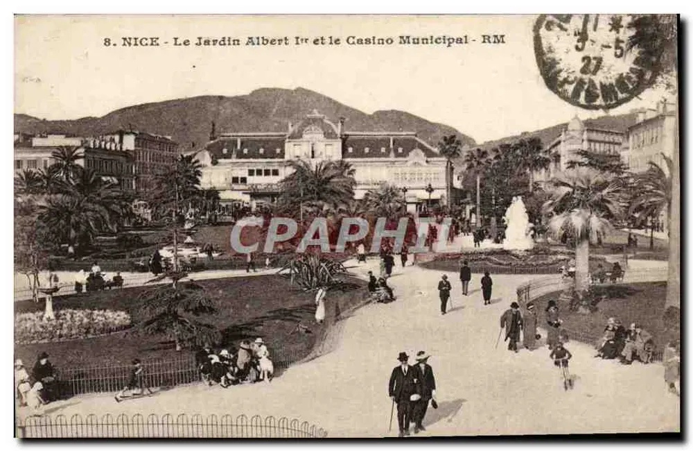Nizza - Garten Albert I und Municipalkasino - RM - Vorderseite