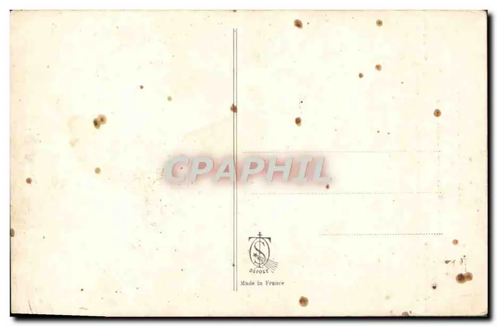 Primeira comunhão de Santa Térèsa da Criança-Jesus — Carmel de Lisieux pinxit — Made in France - Verso