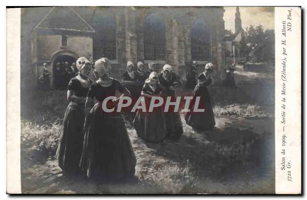 Ausgang aus der Messe — Salon de 1909 — H. Alberti, ND Phot. - Vorderseite