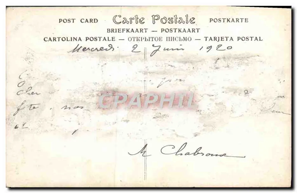 Ausgang aus der Messe — Salon de 1909 — H. Alberti, ND Phot. - Rückseite