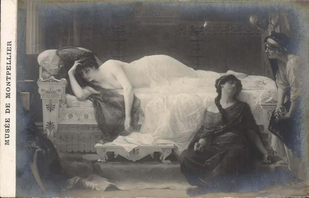Tema mitológico — Museu de Montpellier — editor A. Cabanel - Frente