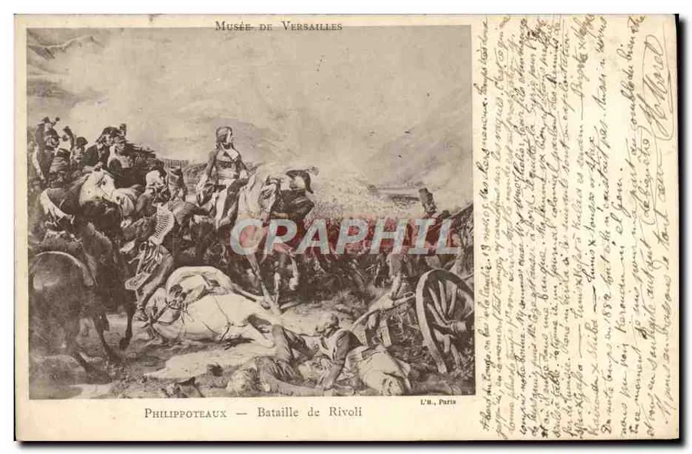 Schlacht bei Rivoli — Philippeaux — Musée de Versailles — U.B., Paris - Vorderseite