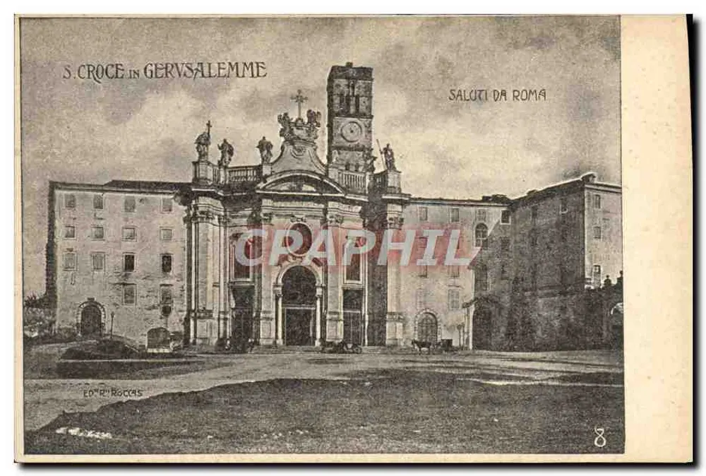 S. Croce in Gerusalemme — editor Éd. P. Rocca, n°8 - Frente