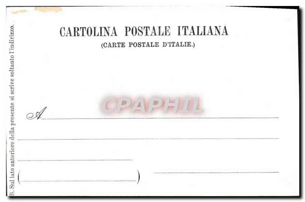 Cortile di Palazzo Vecchio — Firenze — Cartolina Postale Italiana - Verso