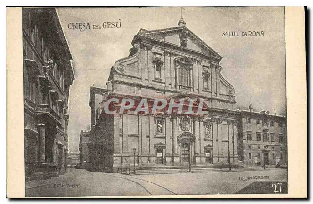 Igreja do Gesù — Roma — Fol Anderson n°27 - Frente