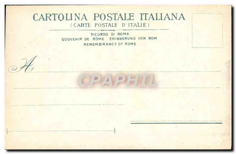 Rzym — Kościół św. Cecylii — wydawca Cartolina Postale Italiana, nr 97 - Rewers