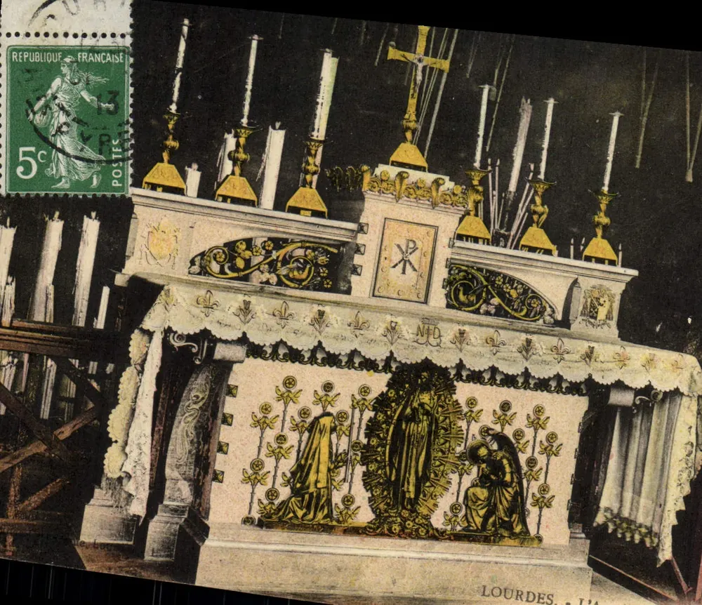 Lourdes - O Altar da Virgem - Editor não identificado - Frente