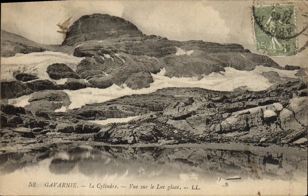 Gavarnie — Der Zylinder — Ansicht des Gletschersees — LL. n°52 - Vorderseite