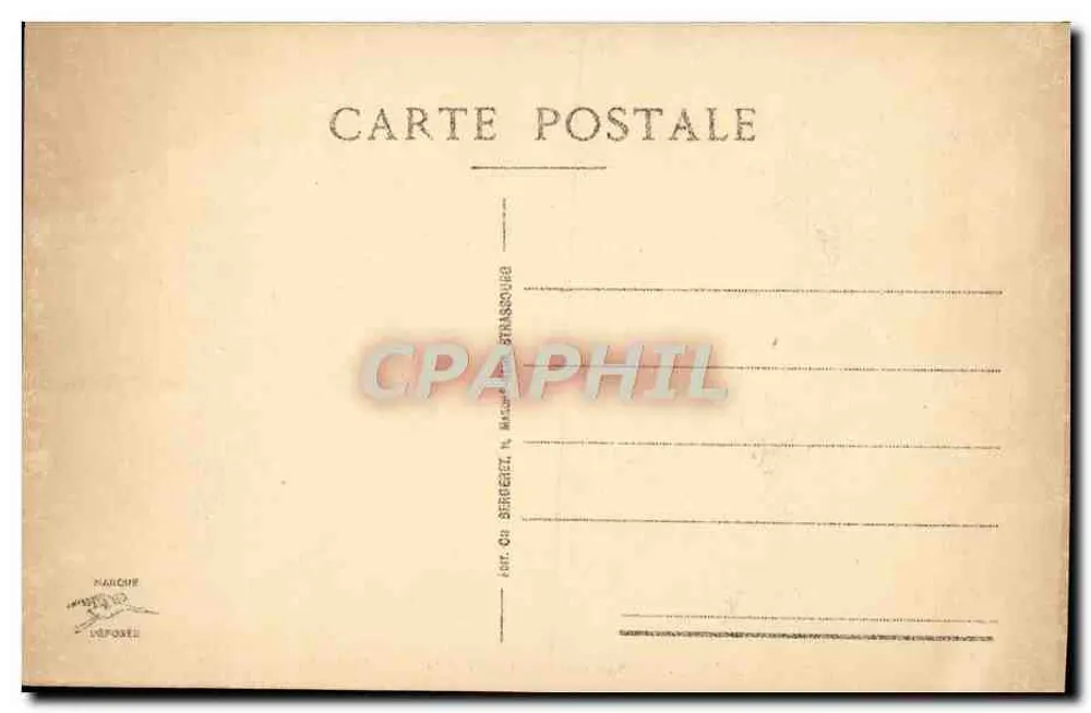 Metz - Das Pferd der Esplanade und das Palast der Justiz — Serie 48, Verlag Marche - Rückseite