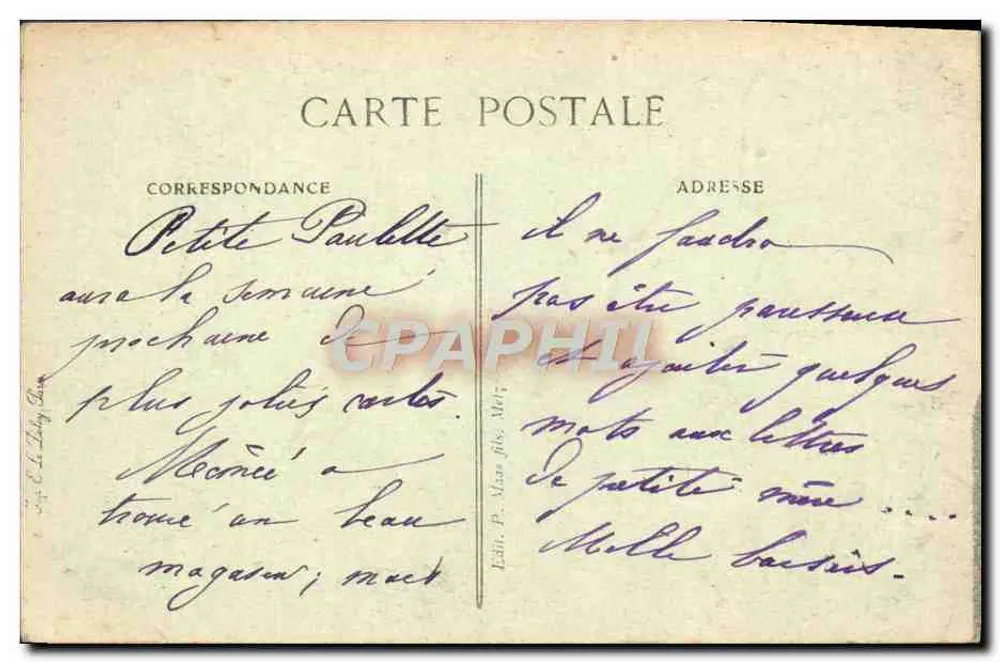METZ — A Catedral — Editor P. Marx filho, Metz - Verso