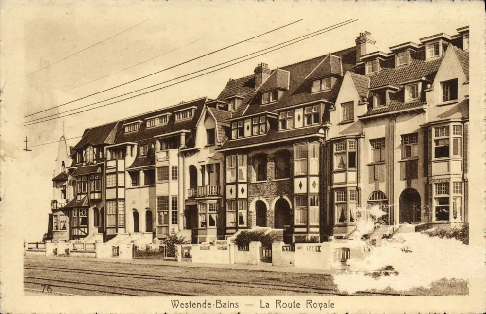 Westende-Bains — De Koninklijke Route — Onbekende uitgever, n°76 - Voorkant