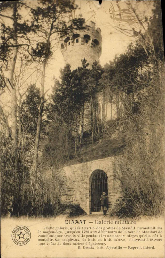 Dinant — Galerie militaire — Éditeur E. Desaix, Aywaille - Awers