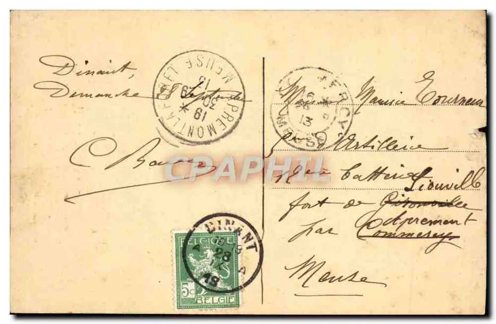 Dinant — Galerie militaire — Éditeur E. Desaix, Aywaille - Rewers